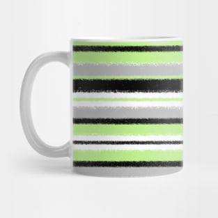 Agender grunge stripes Mug